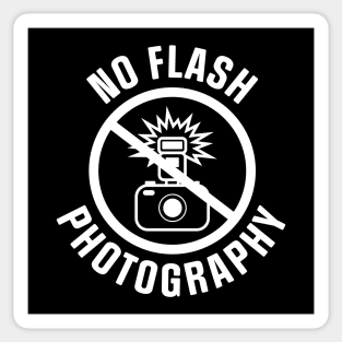 No Flash Photography Sticker